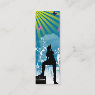 それに騒々しく細いプロフィールカードを歌って下さい スキニー名刺