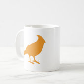 それに鳥を置いて下さい(オレンジ) コーヒーマグカップ (正面左)