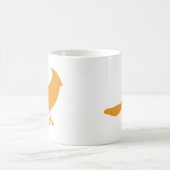 それに鳥を置いて下さい(オレンジ) コーヒーマグカップ (中央)
