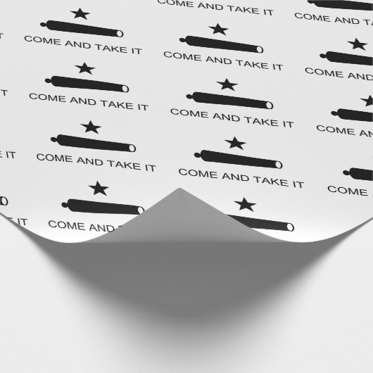 それに-テキサス州の旗の改革の軍隊を取ります来て下さい ラッピングペーパー (角)