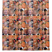 それに、彼あります大統領が直面して下さい シャワーカーテン (正面)