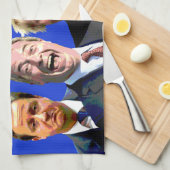 それに、BREXITあります茶番劇のおもしろいの反Brexitメッセージが直面して下さい キッチンタオル (四つ折り)