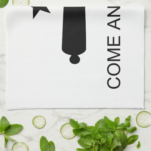 それにGonzalesのテキサス州の旗の戦いを取ります来て下さい キッチンタオル (折り畳み)