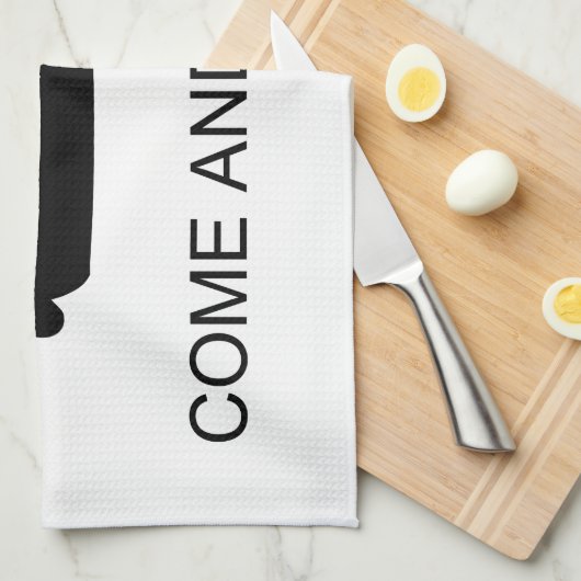 それにGonzalesのテキサス州の旗の戦いを取ります来て下さい キッチンタオル (四つ折り)