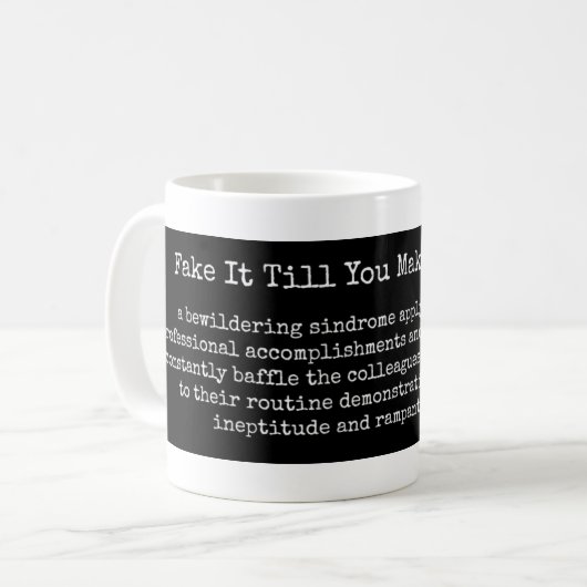 それにSindromeのコーヒー・マグをするまでそれを偽造して下さい コーヒーマグカップ (正面左)