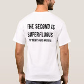 それにTシャツを取ります来て下さい Tシャツ (裏面)