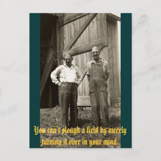 それのに回転によって…分野を耕すことができません ポストカード