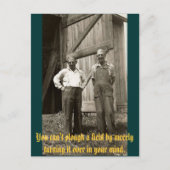 それのに回転によって…分野を耕すことができません ポストカード (正面)