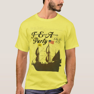 それのようなお茶会は1773年-ガズデンのワイシャツです Tシャツ