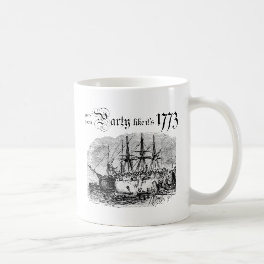 それのようなパーティーは1773年です コーヒーマグカップ (右)