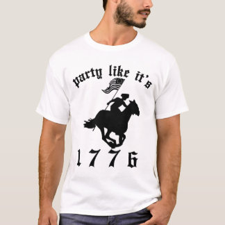 それのようなパーティーは1776年-黒です Tシャツ