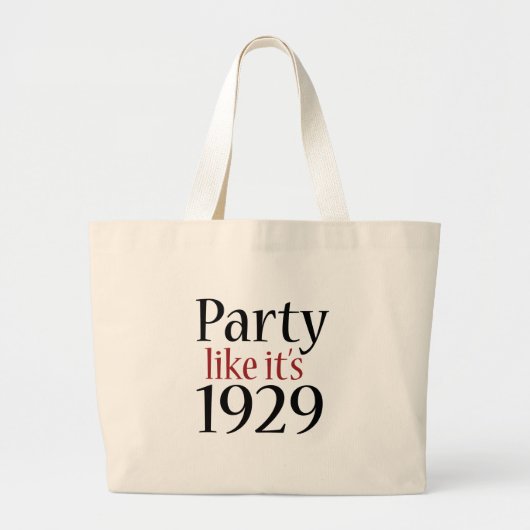 それのようなパーティーは1929年です(後退) ラージトートバッグ (正面)