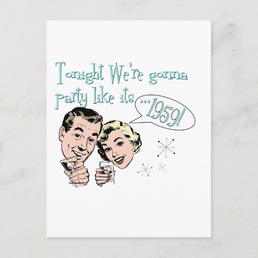 それのようなパーティーは1959年です! インビテーションポストカード (正面)