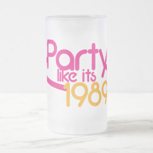 それのようなパーティーは1989年です フロストグラスビールジョッキ
