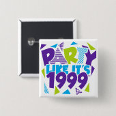 それのようなパーティーは1999®™ボタン-デザイン01です 缶バッジ (正面&裏面)