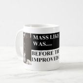 それのような固まりはそれらがそれを改良した前にありました コーヒーマグカップ (正面左)