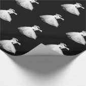 それのようにクラシカルなダンサーの見えは飛んでいます ラッピングペーパー (角)