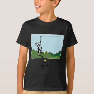 "それのファスナーを締めて下さい! " Tシャツ