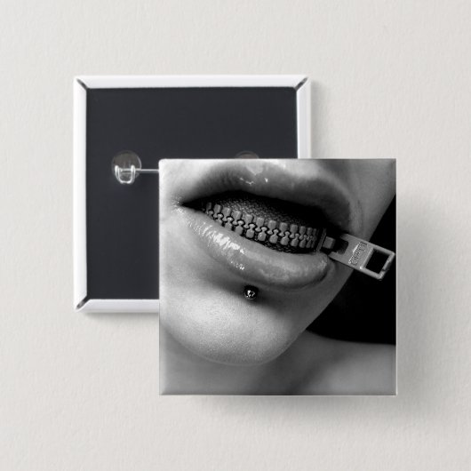 それのボタンファスナーを締めて下さい 缶バッジ (正面&裏面)