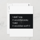 それの価値を持って ポストカード (正面/裏面)