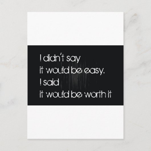 それの価値を持って ポストカード (正面)