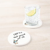 それの左利きそして誇りを持った! 左利きのおもしろい諺 コースター (側面)