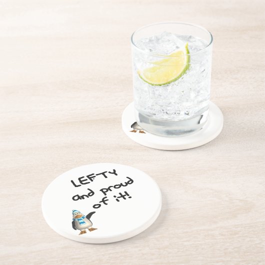 それの左利きそして誇りを持った! 左利きのおもしろい諺 コースター (側面)