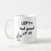 それの左利きそして誇りを持った! 左利きのおもしろい諺 コーヒーマグカップ (左)