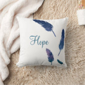 それの希望の単語の銀河系の羽 クッション (ブランケット)