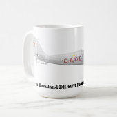 それの複葉機が付いているコーヒー・マグ コーヒーマグカップ (正面左)