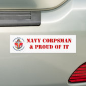 それの誇りを持ったな海軍CORPSMAN& バンパーステッカー (車上)