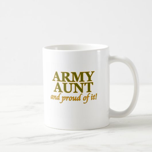 それの軍隊の叔母さんそして誇りを持った コーヒーマグカップ (右)