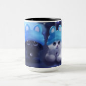 それの2匹の猫が付いているマグ マグカップ (中央)