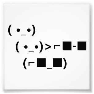 それのASCII Unicodeのサングラスの取り引き フォトプリント