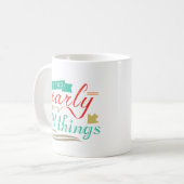 それはあなたが事のおもしろいなユーモアを言うにはことができるように余りにも早いです コーヒーマグカップ (正面左)