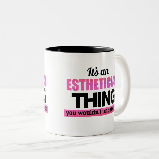 それはあなたが理解できないエステティシャン的なことです ツートーンマグカップ (正面右)