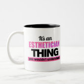 それはあなたが理解できないエステティシャン的なことです ツートーンマグカップ (左)
