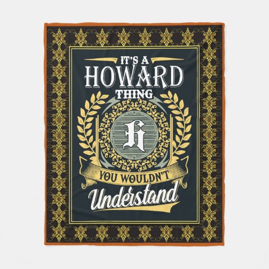 それはあなたが理解できなかったハワードの事だ フリースブランケット (正面)