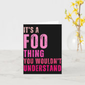 それはあなたには理解できない、フーに関するものなんだ カード (黄色い花)