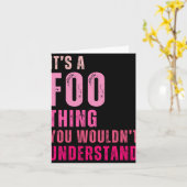 それはあなたには理解できないFooのことだ カード (黄色い花)