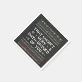 それはあなたのクリスマスの非常にデータ駆動ではなかったおたく スタンダードカクテルナプキン (角)