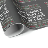 それはあなたのクリスマスの非常にデータ駆動ではなかったおたく ラッピングペーパー (ロールコーナー)