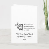 それはあなたのパズルです! 部分が付いているカード カード (裏面)