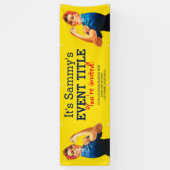 それはあなたのパーソナライズなRosieのお祝いの供給です 横断幕 (縦)