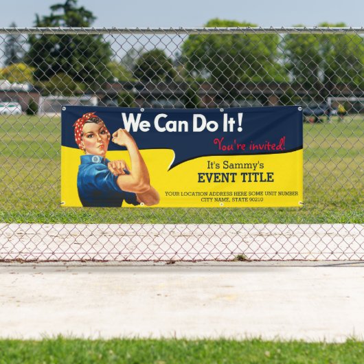 それはあなたのパーソナライズなRosieのイベントの供給です 横断幕 (インサイチュ)