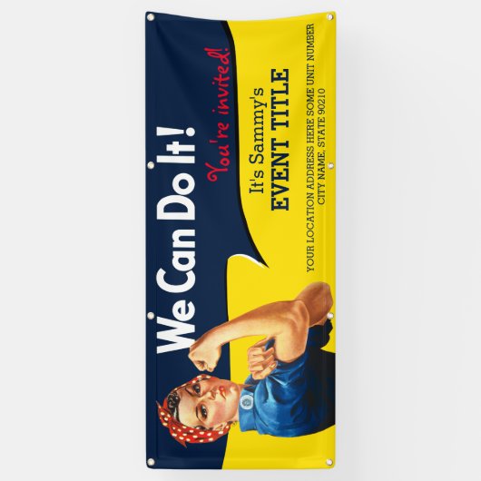 それはあなたのパーソナライズなRosieのイベントの供給です 横断幕 (縦)