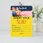 それはあなたのパーソナライズなRosieのパーティーの供給です 招待状 (スタンド正面)