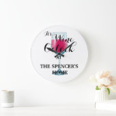 それはあなたの家にワインの時です ラージ壁時計 (ホーム)