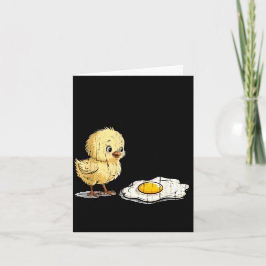 それはあなた？面白い卵と鶏 カード (正面)