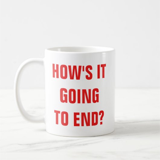 それはいかに終わる行っていますか。 クラシックなマグ コーヒーマグカップ (左)